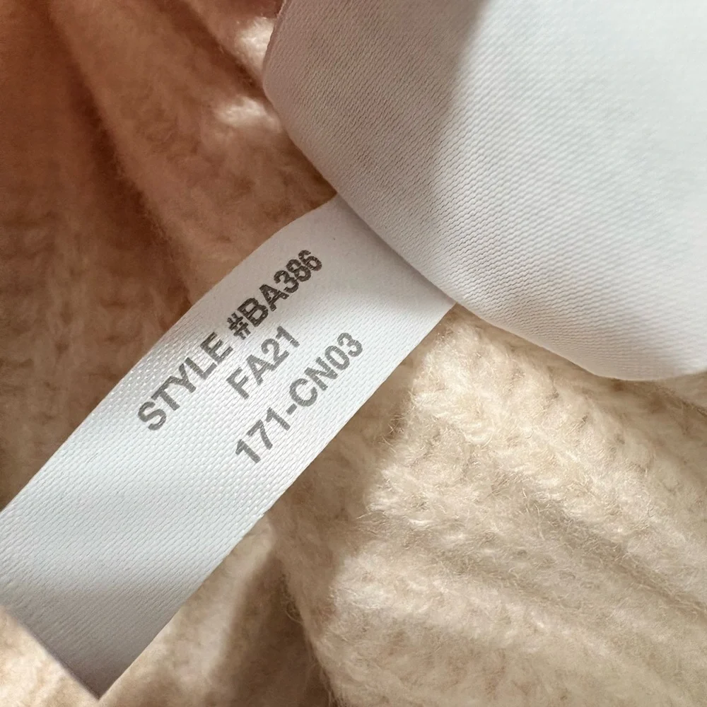 NEW J. Crew SZ S-M Ribbed 100% Cashmere Sleeveless Turtleneck Tunic Heavyweight - Picture 12 of 16